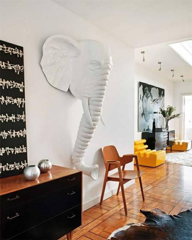 ελέφαντας-φιγούρες-διακόσμηση τοίχου-ιδέες-με-ελέφαντας-διακόσμηση