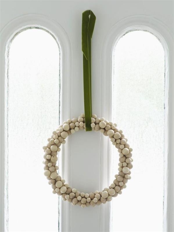 κομψό στεφάνι diy art χριστουγεννιάτικο στεφάνι