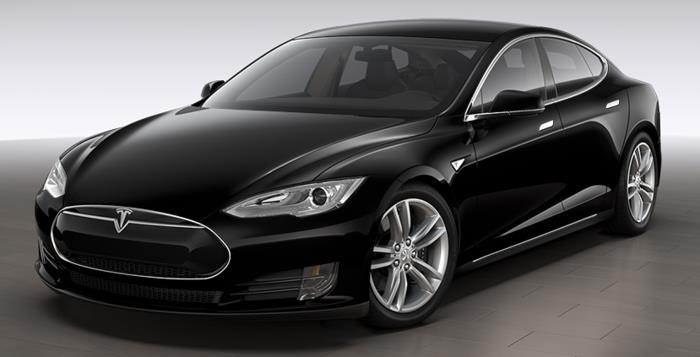ηλεκτρικό αυτοκίνητο tesla μοντέλο s μαύρο κομψό sedan