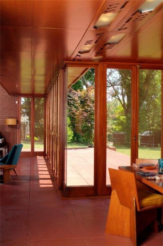 παράθυρα εξοικονόμησης ενέργειας από το δάπεδο μέχρι την οροφή με ξύλινα κουφώματα