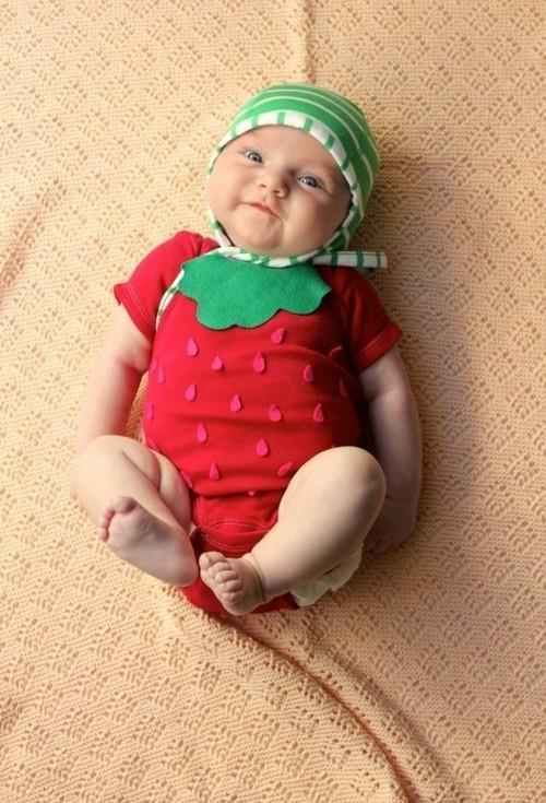 φράουλα μωρό καρναβάλι κοστούμι