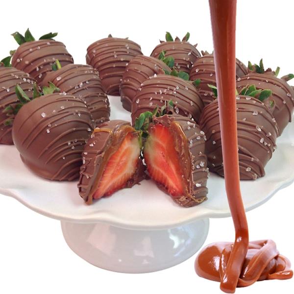 φράουλες υγιεινά καλούδια σοκολάτα