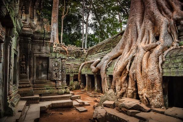 εικόνες της γης και της ανθρώπινης φύσης Καμπότζη Άνγκορ