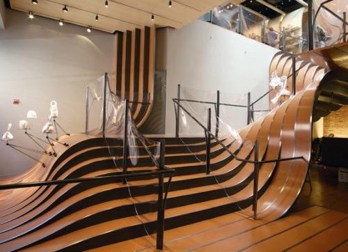 καταπληκτική κατασκευή σκαλοπατιών Heatherwick
