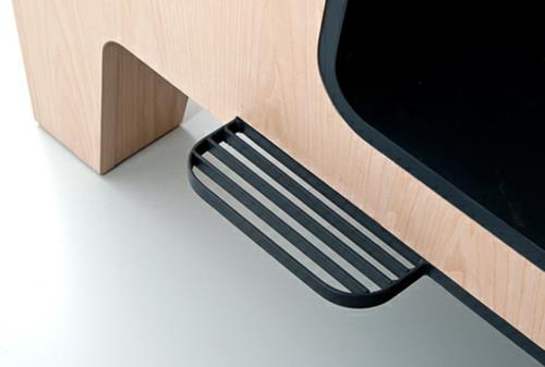 ess - stand design ξύλινη φύση πραγματικό μεταλλικό βήμα