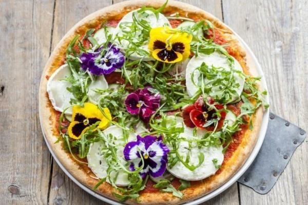 ιδέες για πίτσα για βρώσιμα λουλούδια