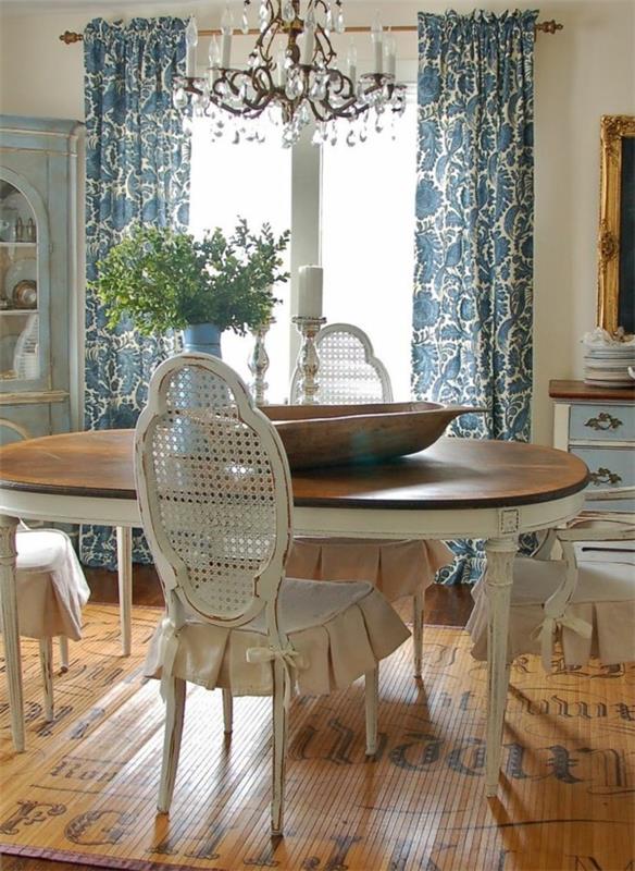 Σχεδιασμός τραπεζαρίας shabby chic στυλ τραπεζαρίας με καρέκλες φθηνά έπιπλα