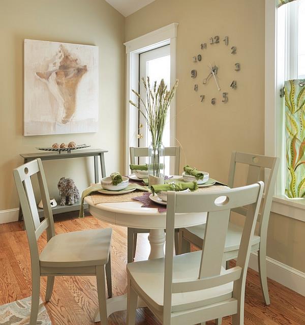 τραπέζι τραπεζαρίας καρέκλες ξύλινα χρώματα πολυέλαιος
