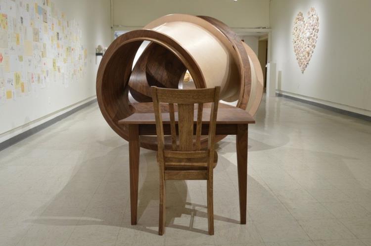 έπιπλα τραπεζαρίας μοντέρνα τραπέζια τραπεζιού τραπεζογράφου Michael Beitz από ξύλο