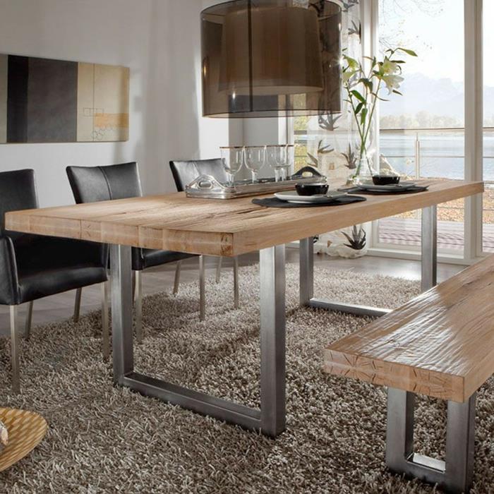 τραπεζαρία σχεδιασμός τραπεζαρία τραπέζι από μασίφ ξύλο ξύλο δρυός Newok