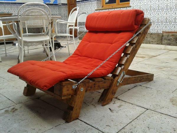 Μεταλλικές αλυσίδες Euro palet diy diy lounger