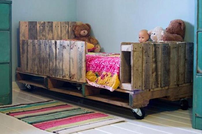 ευρώ παλέτες έπιπλα κρεβατιού παιδικό δωμάτιο αγόρι ξύλινα κουφώματα