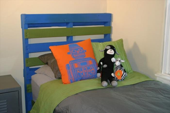 ευρώ παλέτες έπιπλα κρεβατιού παιδικό δωμάτιο μοβ πράσινο