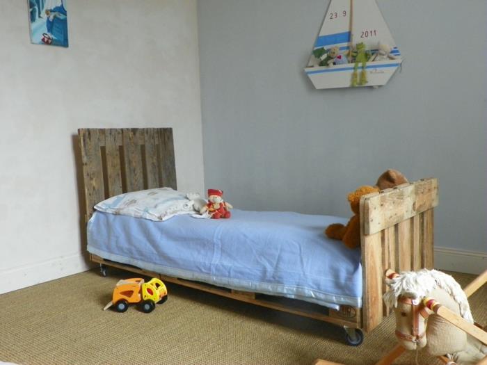 ευρώ παλέτες κρεβάτια έπιπλα παιδικό δωμάτιο κρεβάτι χτισμένο μαζί