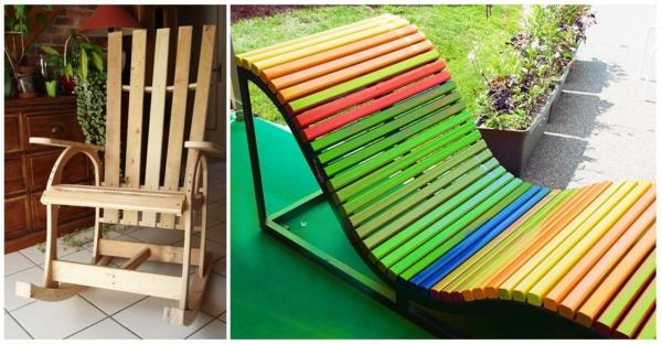 Έπιπλα DIY από παλέτες ευρώ DIY ιδέες δροσερό μοντέρνο πολύχρωμο