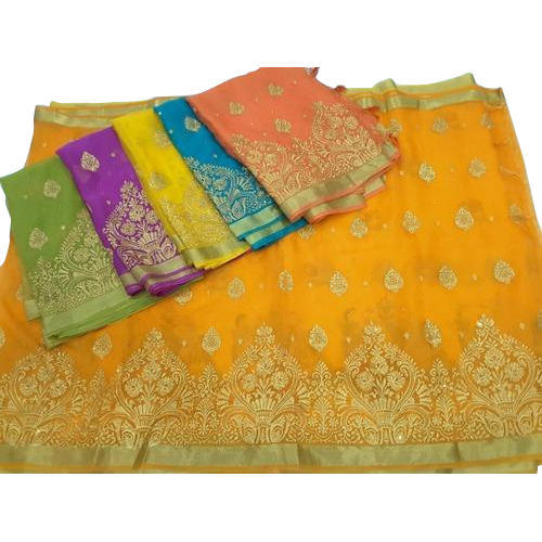 Stiklo organza Saree