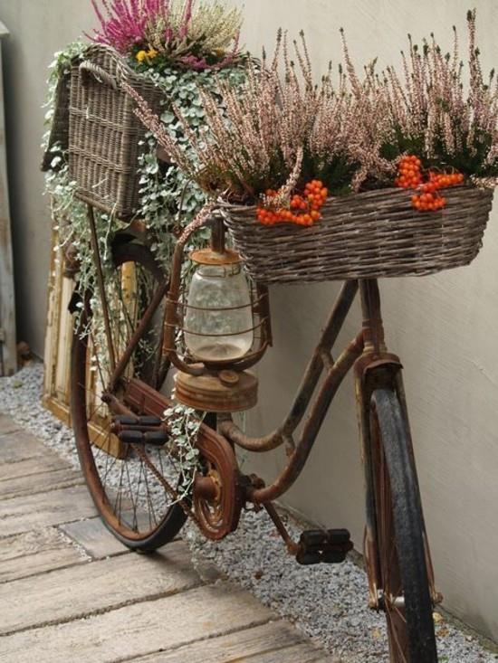 διακόσμηση κήπου ποδηλάτου φτιάξτε τη δική σας ιδέα ανακύκλωσης