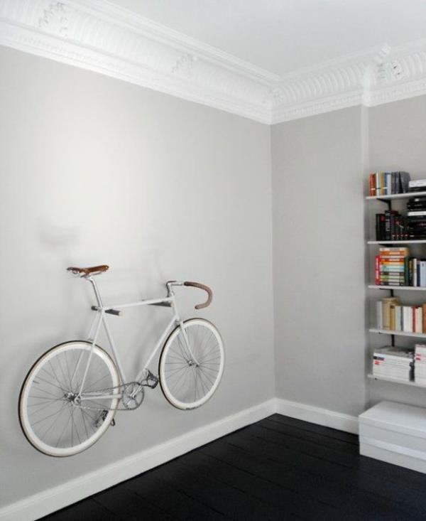 βάση τοίχου ποδηλάτου εξοικονομήστε χώρο διακόσμηση τοίχου σαλονιού