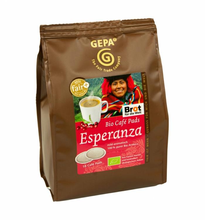 δίκαιο εμπόριο καφέ βιολογικά arabica cafe pads esperanza gepa κατάστημα