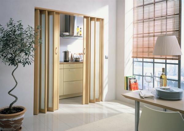 πτυσσόμενες πόρτες εσωτερικές πόρτες με ξύλινο σκελετό ρουστίκ φυσική εμφάνιση