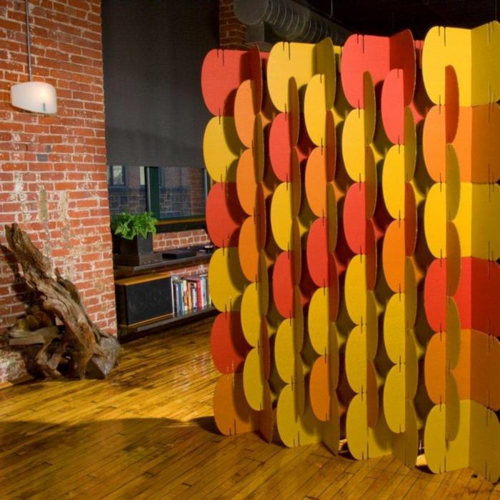 Ιδέες για διαχωριστικά δωματίων paravent διαχωριστικό δωματίου vintage πολύχρωμο