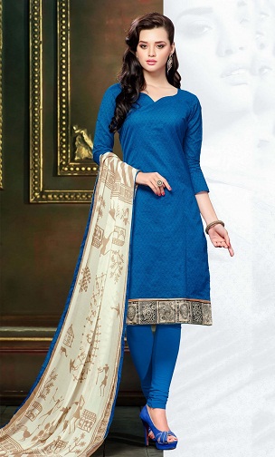 Chanderi'de Fantezi Salwar Kameez