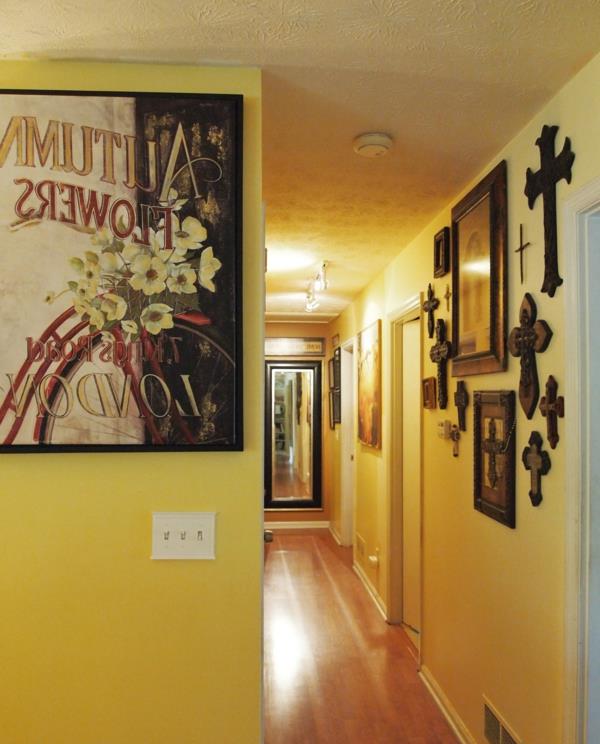 έγχρωμη σχεδίαση αφίσες στο διάδρομο εικόνες σταυροί