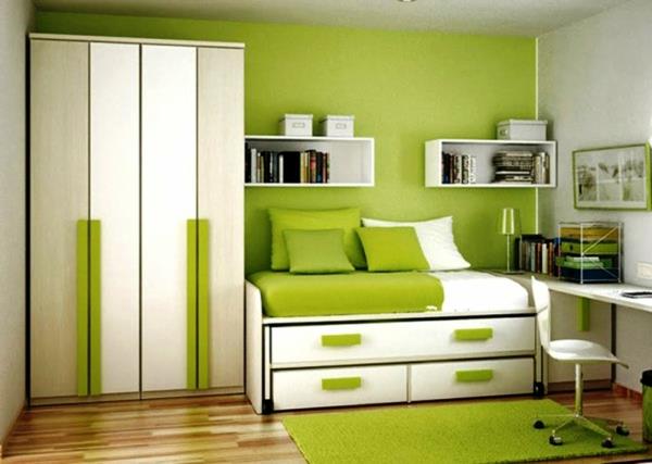 ιδέες χρώματος σαλόνι πράσινη μελέτη