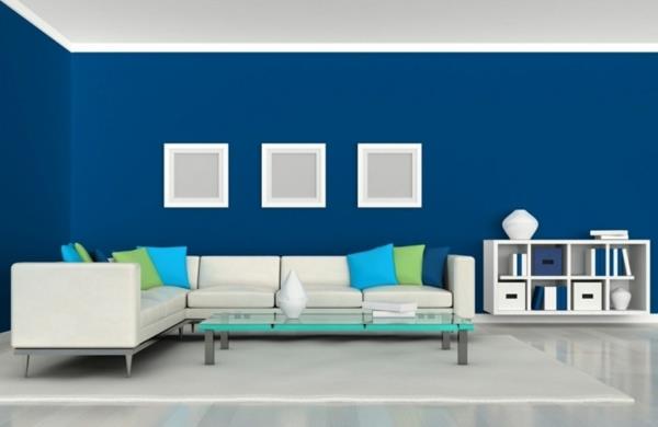 ιδέες χρώματος σαλόνι μπλε κοβαλτίου