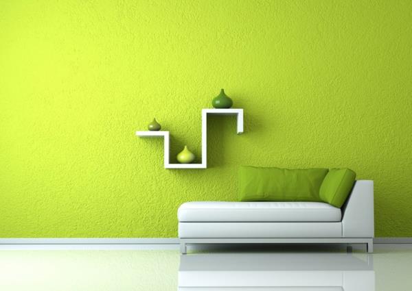 ιδέα χρώματος σαλόνι μινιμαλιστικό λάιμ πράσινο