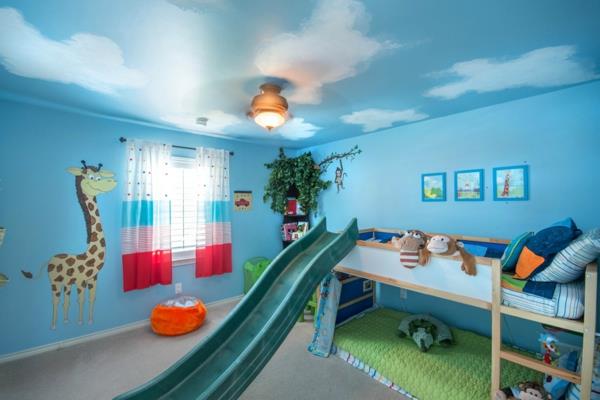 ιδέες χρώματος σαλόνι τιρκουάζ παιδικό δωμάτιο