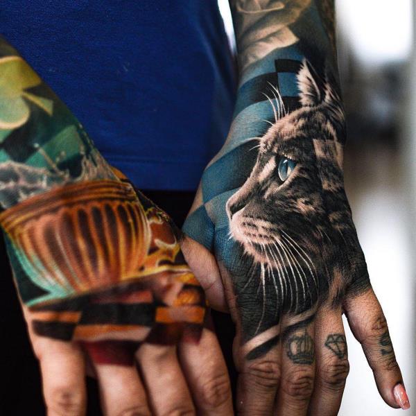 ιδέες χρώματος για τατουάζ χεριών 2020