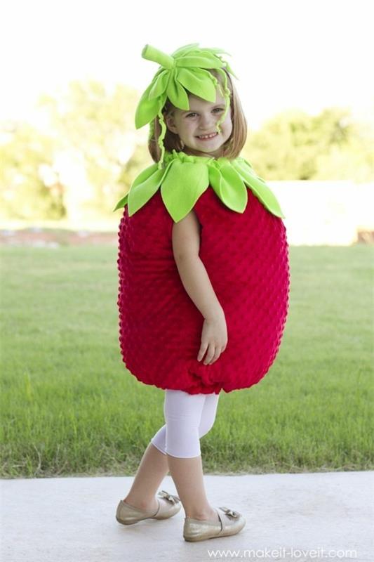 καρναβαλικά κοστούμια παιδιά μικρή φράουλα