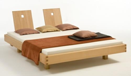 στρώμα κρεβάτι φενγκ σούι κεφαλάρι από ξύλο σε υψηλά ουδέτερα χρώματα