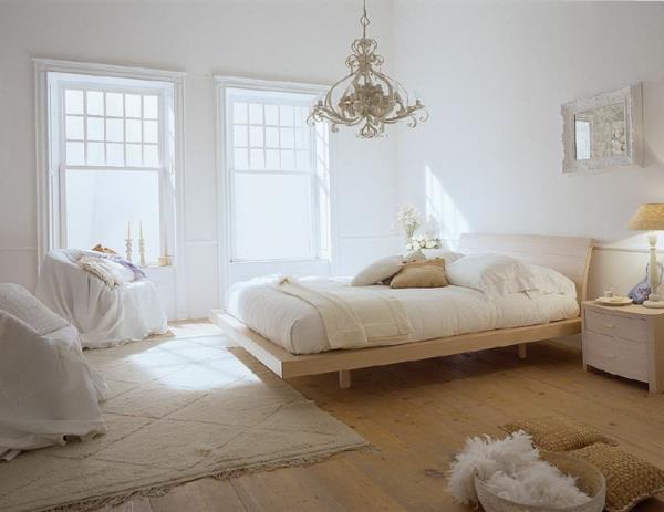 feng shui επίπλωση κρεβατοκάμαρα κρεβάτι ξύλινη ξύλινη πολυθρόνα δαπέδου