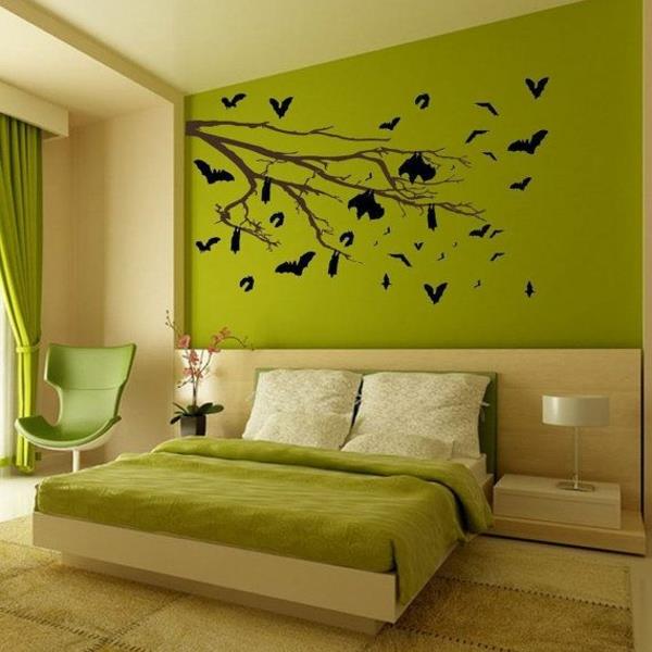 χρώματα φενγκ σούι χρώμα τοίχου κρεβατοκάμαρα πράσινο