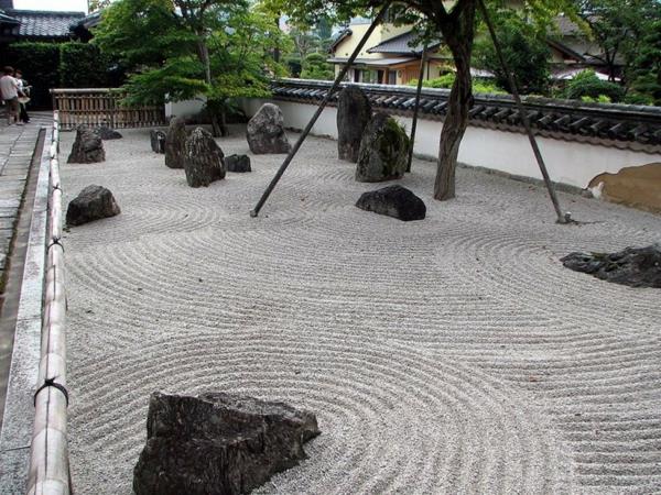 φενγκ σούι κήπος άμμος κύκλους βράχους