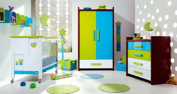 παιδικό δωμάτιο φενγκ σούι λευκό φρέσκα φωτεινά χρώματα πράσινο μπλε