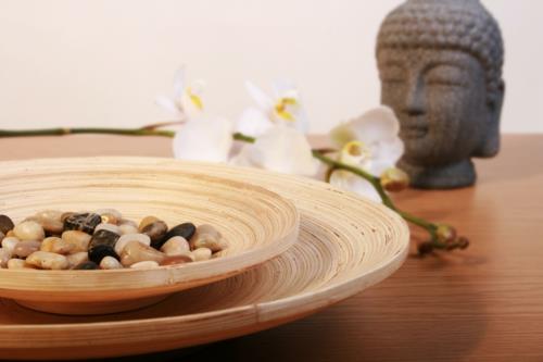 Φενγκ Σούι φιλοσοφία bagua ενέργειας Βούδας φιγούρες πέτρες deco