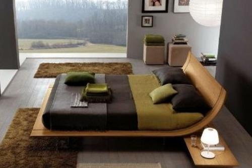 ιδέες για υπνοδωμάτιο φενγκ σούι ξύλινο κρεβάτι