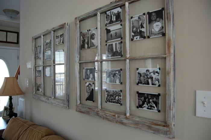 διακόσμηση παραθύρων διακόσμηση τοίχου vintage φωτογραφίες