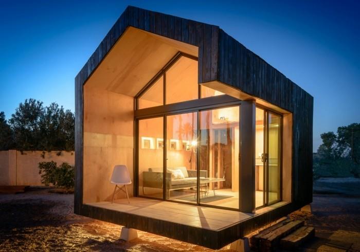 προκατασκευασμένο σπίτι όμορφη αρχιτεκτονική για μικρά διαμερίσματα