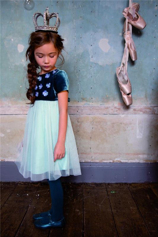 εορταστικά παιδικά ρούχα κορίτσια τάσεις τούλι φούστα γαλάζιο