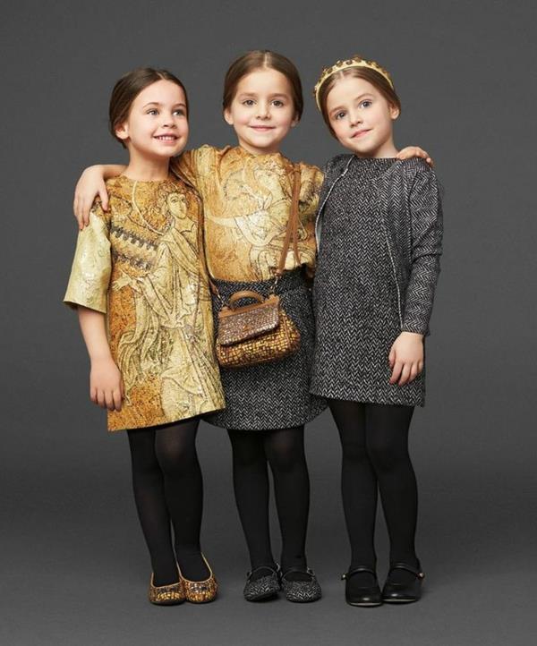 γιορτινά παιδικά μόδα καλσόν χρυσά φορέματα