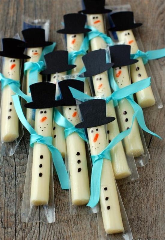 εορταστικα διακοσμητικα τραπεζι χριστουγεννα ψήνουν απλά μπισκότα χιονάνθρωπος