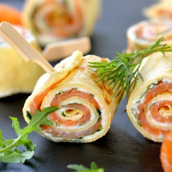 σουβλάκια finger food με ομελέτα