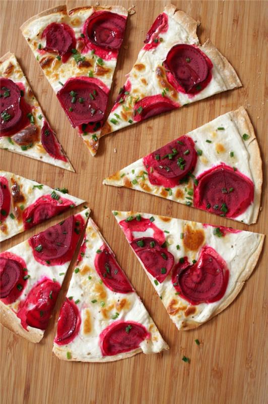 συνταγή tarte flambée υγιεινό παντζάρι