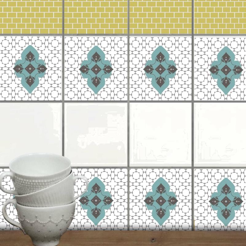 αυτοκόλλητο πλακιδίων μπάνιο κουζίνα κεραμίδι τοίχο κεραμίδι μοτίβο WA314-33b
