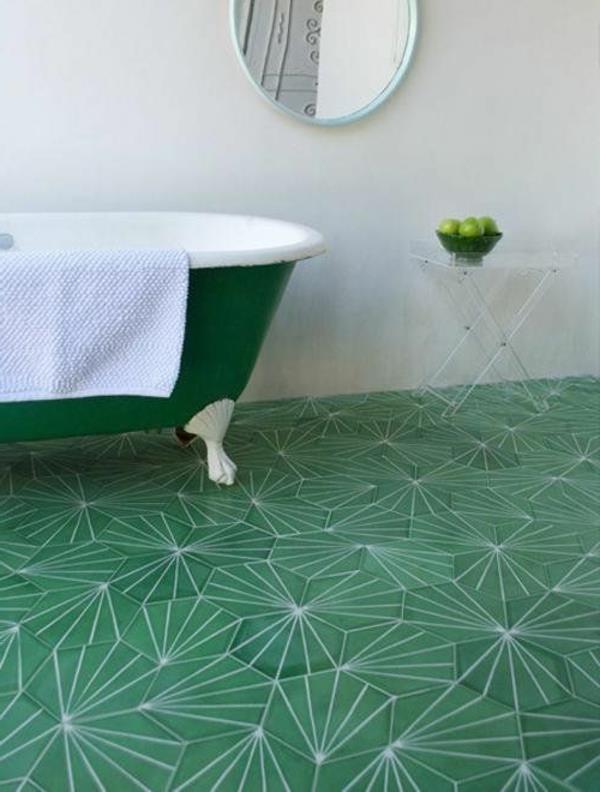 πλακάκι μοτίβο πράσινο μπάνιο