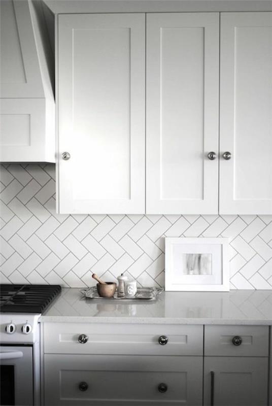 πλακάκι καθρέφτης κουζίνας πλακάκια κουζίνα splash guard κουζίνα chevron μοτίβο